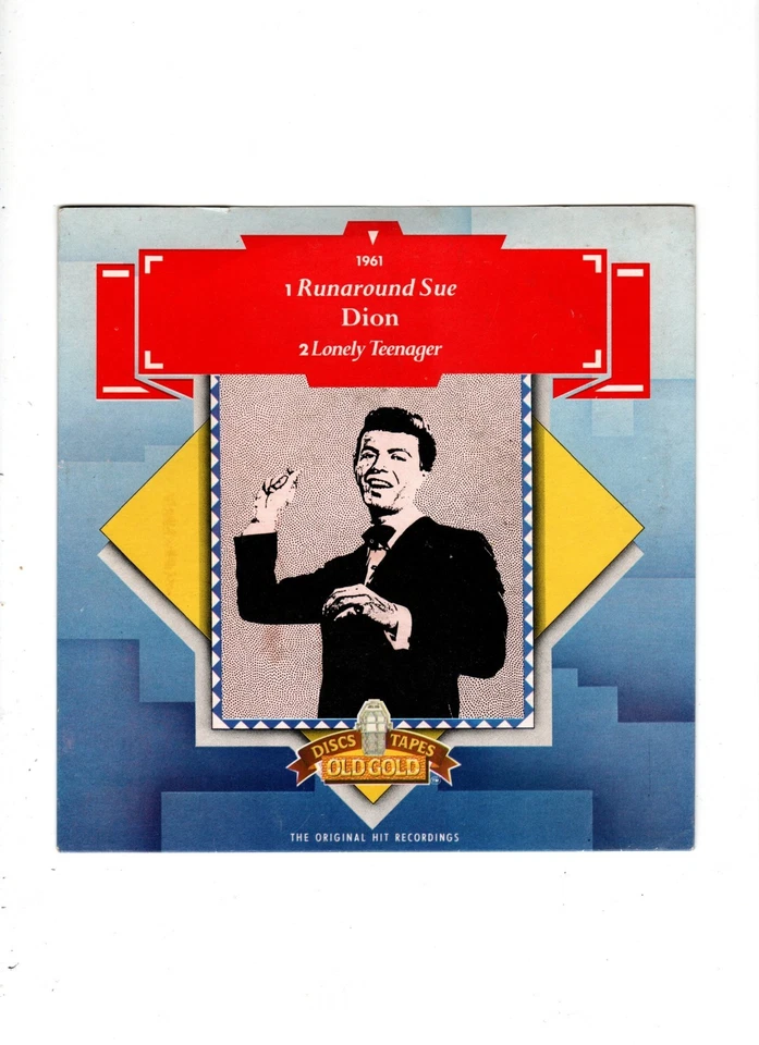 DION - RUNAROUND SUE / LONELY TEENAGER. UK 80's OLD GOLD 7" & PIC/SLEEVE. EX/N/M - Image 2 of 4