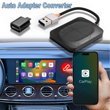 2 in 1 Mini Wireless Apple CarPlay/Android Auto Adapter Dongle USB Plug&Play US