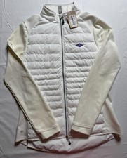 NWT WOMEN'S PETER MILLAR PUFFER GOLF JACKET - SIZE: MEDIUM - WHITE J1.1