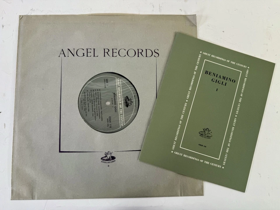 Beniamino Gigli, Album 1, Angel Records COLH 118 Great Recordings of the Century - Image 2 of 4
