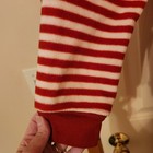 Nick & Nora Sock Monkey Pajamas One Piece Red White Striped Womens Size M Footie — photo 2
