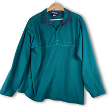 Vtg Patagonia Mens Fleece Snap USA Sweater Jacket Sz L Large