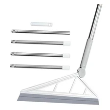 Multifunction Magic Silicone Broom Sweeper, Rubber Household Squeegee Push Gray