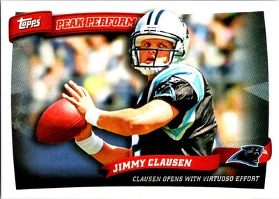 2010 Topps #PP49 Jimmy Clausen Peak Performance