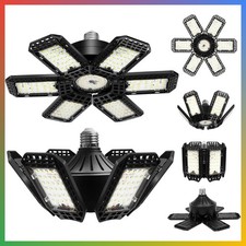 LED Garage Lights 2 Pack Deformable 160W 28000LM 6500K Workshop Basement