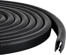 U-Shaped Rubber Edge Trim Guard, 10ft Door Protector for 3/64" to 1/4" Edges