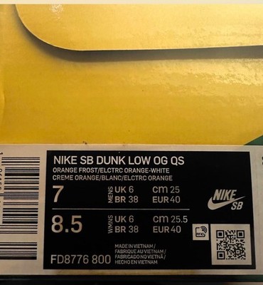 Size 8.5 - Nike Dunk Low SB x Concepts Orange Lobster