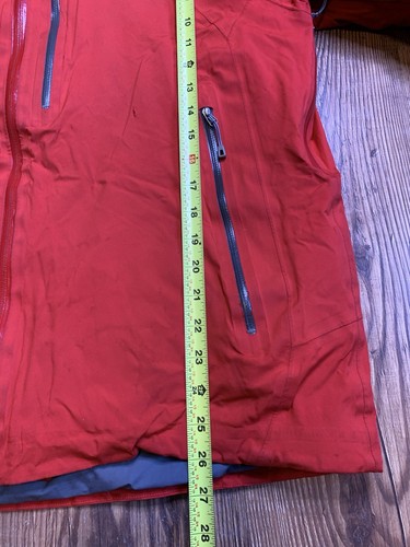 Patagonia H2no Nano Storm Primaloft Red Full Zip Hooded Men's Jacket Size M READ - Picture 13 of 18