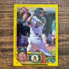 2023 Topps Chrome Update Ryan Noda #USC171 Yellow Speckle Refractor #18/75 RC