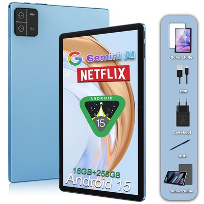 Neu 101'' Tablet Android 15 16GB RAM+256GB WIFI 8000mAh Gaming Tablet Dual Kamera