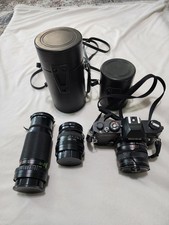 KONICA AutoReflex TC 35mm SLR Camera HEXANON 50mm f1.7, 28mm f2.8 f 80-200mm