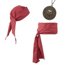 Pirate Costume Accessories - Women  Men Pirate Bandana Headband, Head Scarf,...