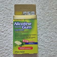 GoodSense Nicotine Polacrilex Gum 4mg Cool Mint Anti Smoking 20 Pieces