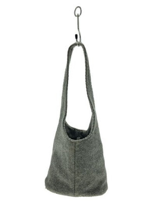 miu miu Archive Hand bag Wool Vintage Gray 90s F/S Used From miu miu Archive Hand bag Wool Vintage Gray 90s F/S Used From