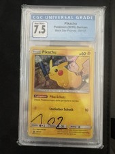 CGC 7,5 Pikachu SM157 Black Star Promo 2018 Pokémon tedesco TCG