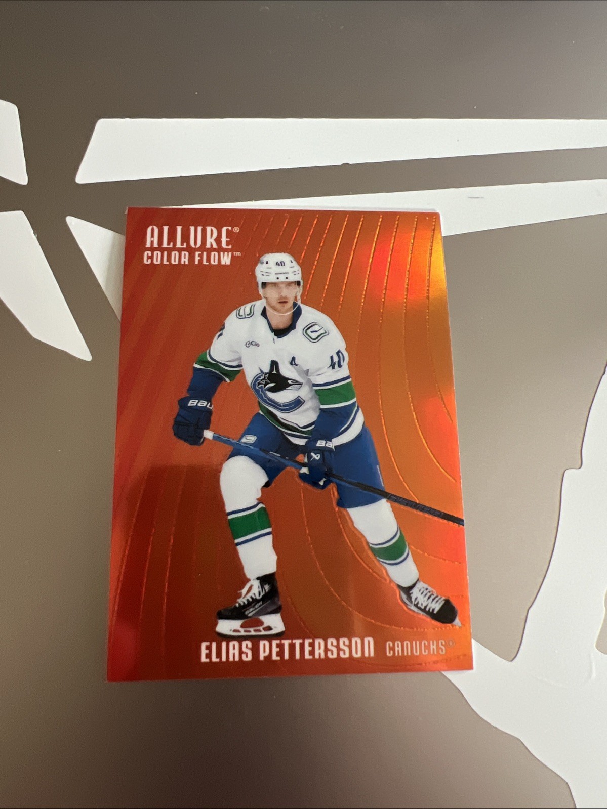 Elias Pettersson 2025-26 Upper Deck Allure #CF-7 Color Flow Red-Orange Canucks