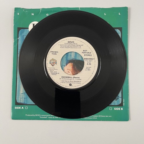 Devo - Freedom Of Choice / Snowball (Remix) (1980) 7" 45 Record DJ Promo NM - Picture 6 of 7