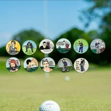 Funny Golf Ball Marker with Magnetic Hat Clip, Happy Gilmore