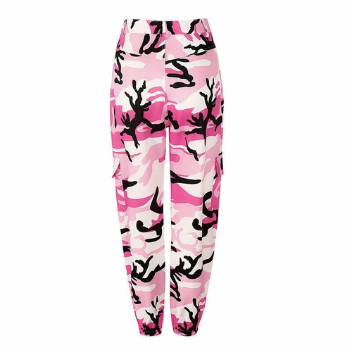 Womens Camo Cargo Trousers Casual Pants Ladies Military Army Combat Camouflage - Picture 12 of 21