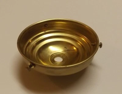 LAMP 4" FITTER UNFINISHED BRASS FIXTURE SHADE HOLDER WITH 3 SET SCREWS NEW 11589UJB