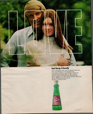 1970 VINTAGE PRINT AD DEMURE DEODORANT DOUCHE  ' but keep it lovely'
