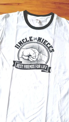 T-Shirt   Gr. M    Onkel UNCLE and NIECES best Friends for Life   