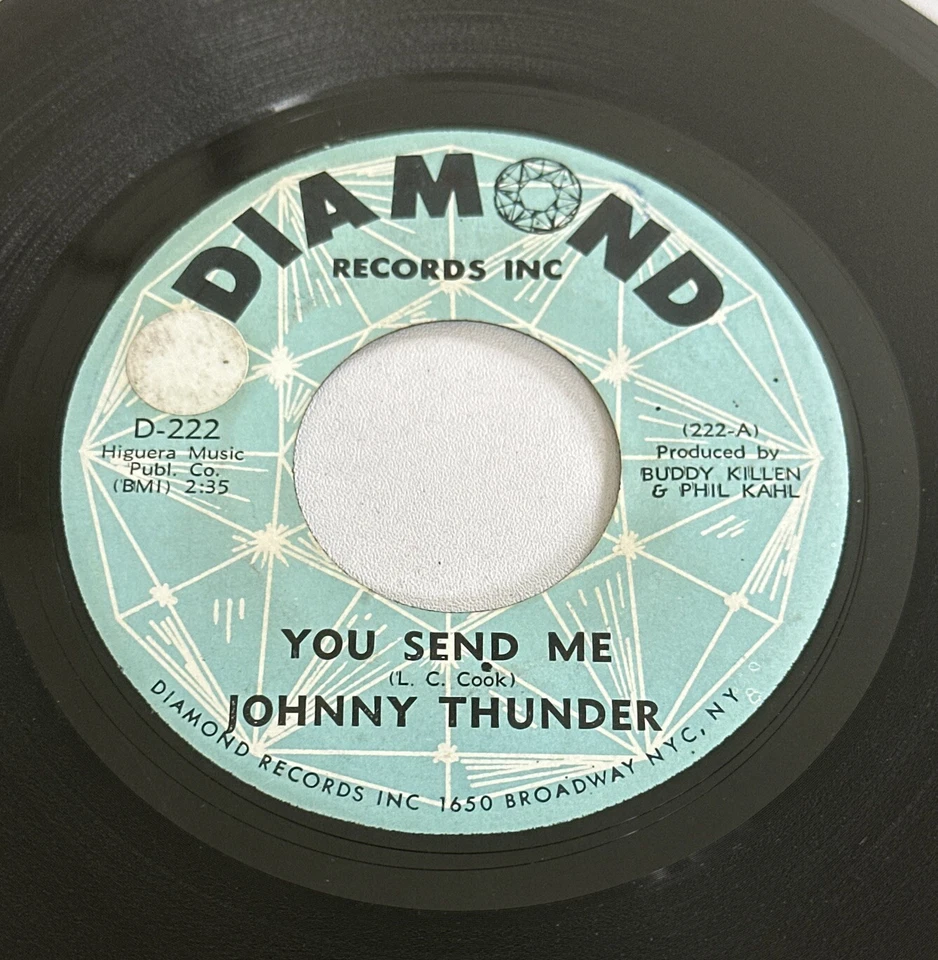 Johnny Thunder - You Send Me 7” Vinyl Record Soul Funk VG+ Condition - Image 3 of 4