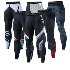Men's Compression Armour Base Layer Legging Pants Quick Dry Gym Workout Trousers