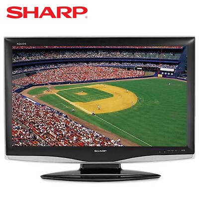 Sharp 37” TV AQUOS LCD 1080P HDTV 16:9 Widescreen w/Remote, Manual