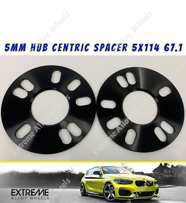 Fits Mazda Wheel Spacers 5mm Sportage Stinger Models Alloy Spacer 5x114 67.1 x 2