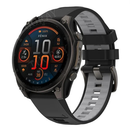 Quick Fit Strap For Garmin Fenix 8 E 7 7X 6 6S 6X 5X 5Plus 3 Silicone Watch Band - Picture 22 of 71