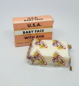 soap on baby face