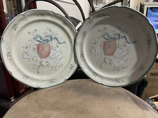 Set Of 2 International Marmalade #8868 Goose Dinner Plates Stoneware 10.5” Japan