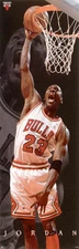Michael Jordan DOOR-SIZED Vintage 1997 Chicago Bulls Costacos HUGE 23x71 POSTER