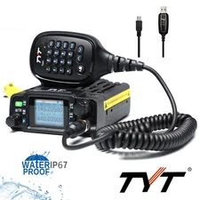 TYT TH8600 Waterproof IP67 Dual Band 25W Mobile Radio Free cable Walkie Talkie