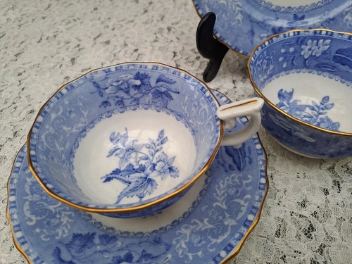Antique Spode Copeland Blue Camilla *Damaged for display only* - Picture 4 of 9