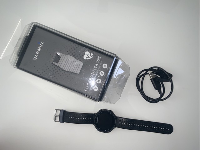 Garmin Forerunner 235 Heart Rate Monitor GPS Running Watch - Black/Grey for sale online | eBay