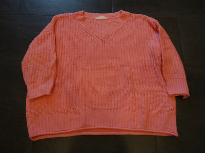 Strickpullover Grobstrick von Studio Unold Ulla Popken, rosa, Gr
