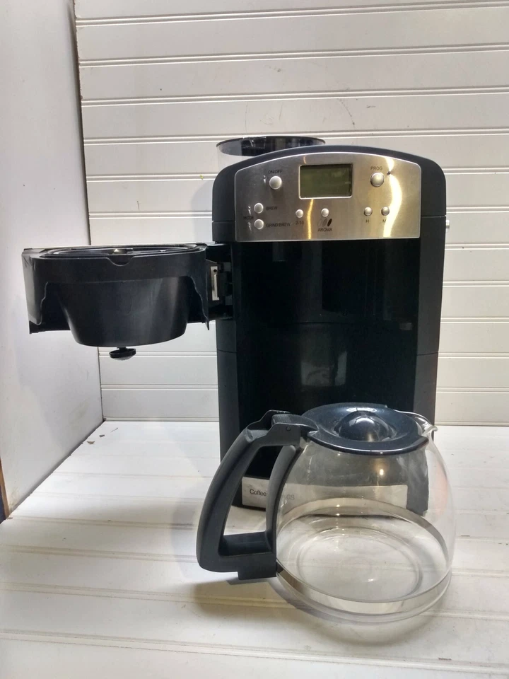 Capresso Coffee Team Maker Burr Grinder Stainless Drip Machine Glass Carafe 464 - Image 2 of 4