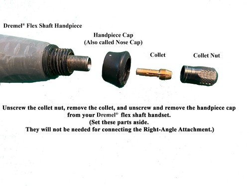 Dremel® Accessory: Adapter for the Right Angle Attachment on Dremel® Flex Shaft - Picture 9 of 17