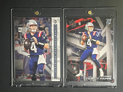 2022 Chronicles   Bailey Zappe Rookie Lot Luminance & Gridiron Kings Patriots