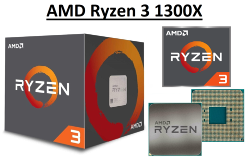 AMD Ryzen 3 1300X Quad Core ''Summit Ridge'' Processor 3.5-3.7 GHz, AM4, 65W CPU - Picture 1 of 4