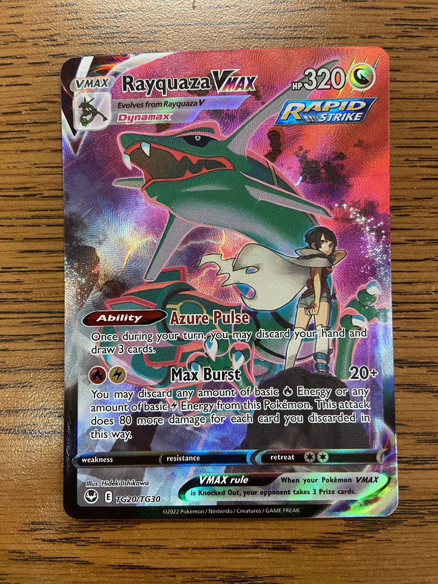 NM Pokemon Silver Tempest Rayquaza VMAX Secret Trainer Gallery