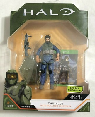 Halo Infinite Series 1 The Pilot with Bulldog Shotgun 2020 W/GAME ADD ON - XBOX