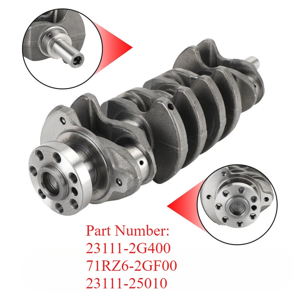 G4KH 2.0T Crankshaft Rods & Bearing For HYUNDAI Sonata Genesis For KIA Optima Foto 2 de 4