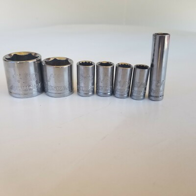 #ad Husky SAE Socket Set 7 Pieces $15.99