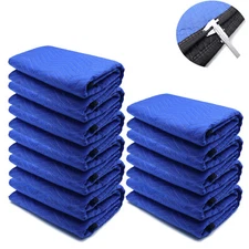72x80 10PCs Extra Thick Furniture Moving Packing Blanket For Shipping Furniture 