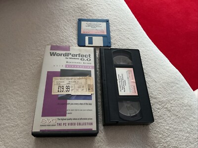 Vintage Word perfekt für Windows 6 Einsteigerhandbuch - VHS-Kassette & Diskette 