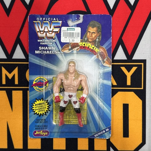 Vintage 1996 WWE WWF Justoys Shawn Michaels HBK Be...