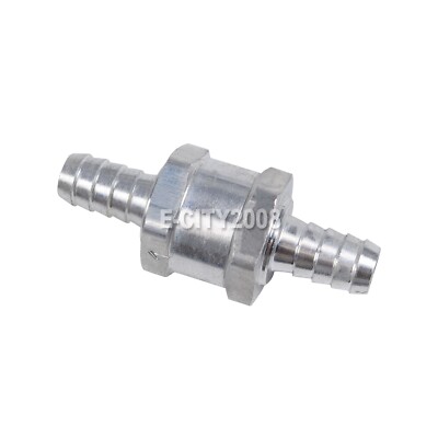 10mm 3/8'' Fuel Line One Way Non-Return Aluminium Check Valve Petrol Diesel US